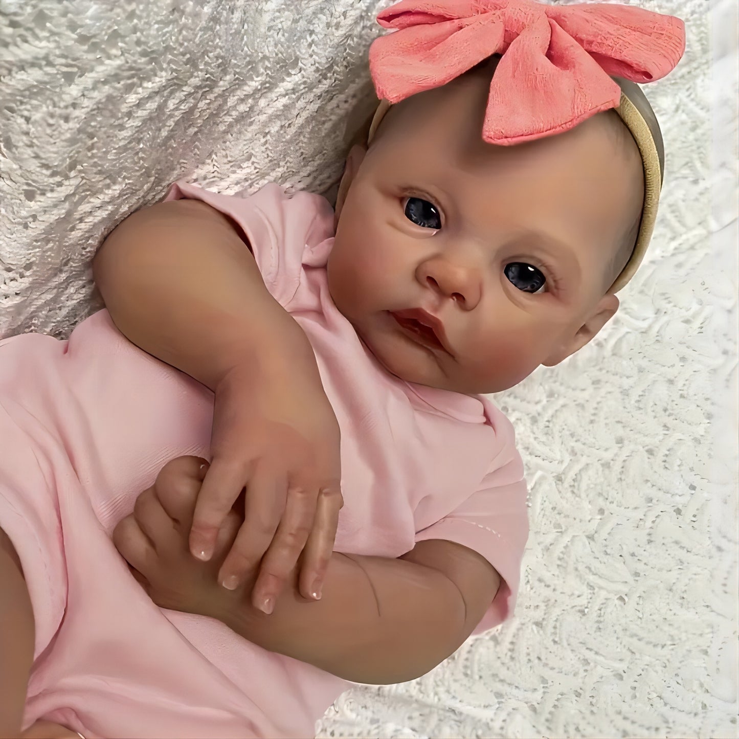 Reborn Baby Dolls, 18 Inch Cute Soft Vinyl Realistic-Newborn Baby Doll Poseable Real Life Lifelike Baby Dolls w/Doll Accessories for 3+ Year Old Girls