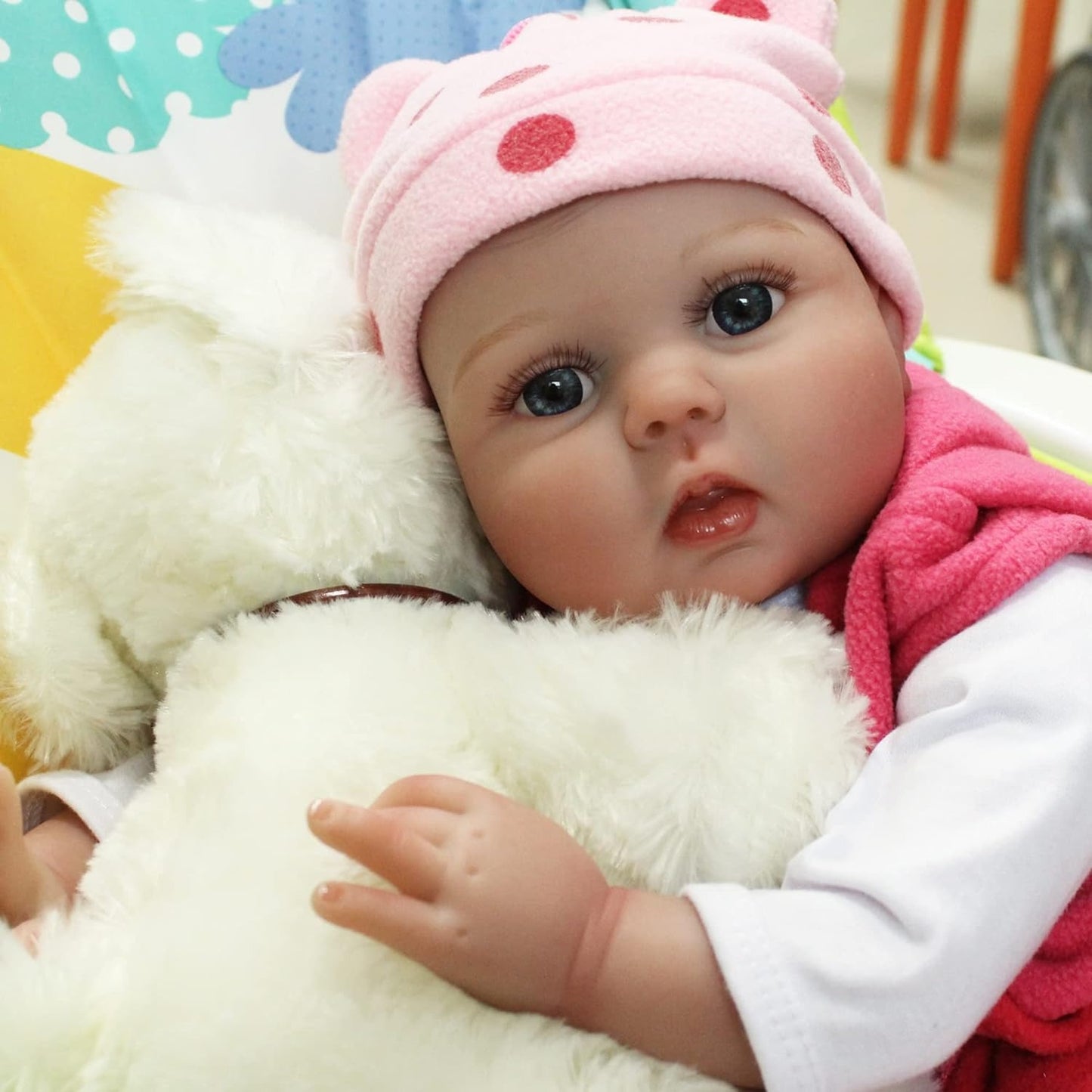 Reborn Baby Dolls - 22 inches Realistic Newborn Soft Vinyl Baby Dolls Toy for Kids Age 3+