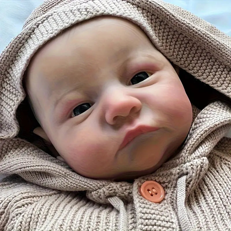 Reborn Baby Dolls boy, 16 Inch Real Baby Doll Soft Body Realistic Newborn Vinyl Silicone Baby Doll Full Body Poseable Real Life Baby Dolls with Feeding Kit Gift Box for Kids Age 3+