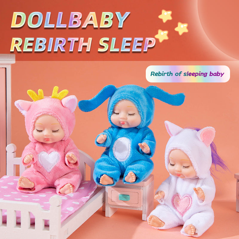 4 Inch Mini Baby Dolls 6pcs Set Realistic Reborn Baby Dolls Cute Small Baby Doll with Animal Clothes Suitable for Baby Gifts for Boys and Girls Over 3 Years Old Birthday Gift