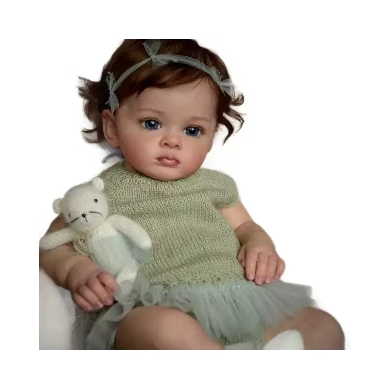 55 CM /22 Inch Reborn Doll Lifelike Real Soft Touch Mad die With Hand-Rooted Hair, High Quality Handmade Art Doll , Halloween/Thanksgiving Day/Christmas Gift