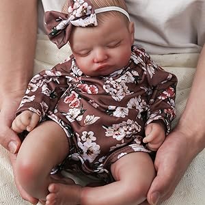 Reborn Baby Girl Dolls - 20 inch Lifelike Newborn Baby with Realistic Veins for Kids Age 3 +